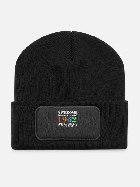 1962 - Né en 1962 - Beanie recyclé à patch - noir