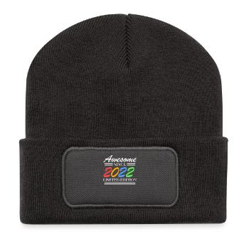 2022 Baby - Fantastisch seit 2022 - Jahrgang 2022 - Recycelte Patch Beanie - Dunkelgrau - Vorne