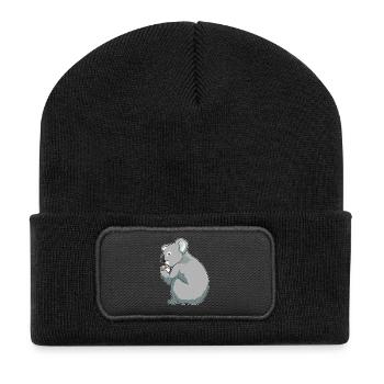 Koala Coffee Mug - Recycled Patch Beanie - black - Front
