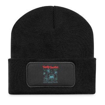Family Vacation Making Memories Together - Recycled Patch Beanie - black - Front