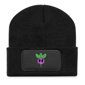 Sweet Beetroot Vegan Vegan Shirt Gift - Recycled Patch Beanie - black - Front