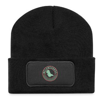 Pastèque pastèque végétarienne T Rex - Beanie recyclé à patch - noir - Devant