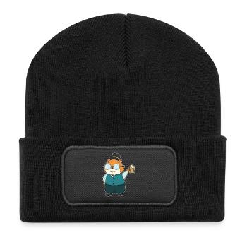 Bière Hamster - Beanie recyclé à patch - noir - Devant