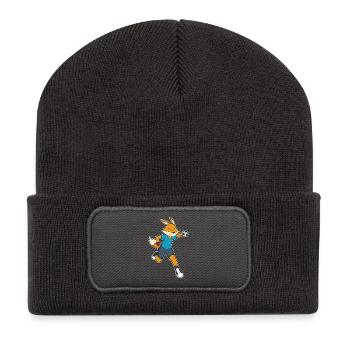 Fuchs Handball Player Handball - Recycled Patch Beanie - dark grey - Front