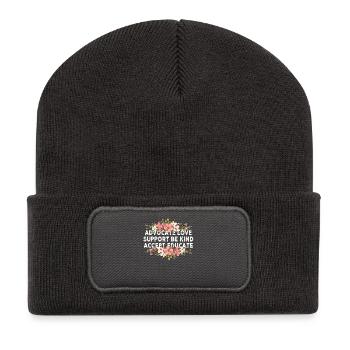 Advocate Love Support Accept Be Kind - Recycled Patch Beanie - dark grey - Front