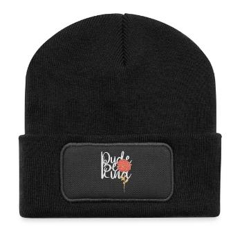 Dude Be Kind No Bullying - Recycelte Patch Beanie - Schwarz - Vorne