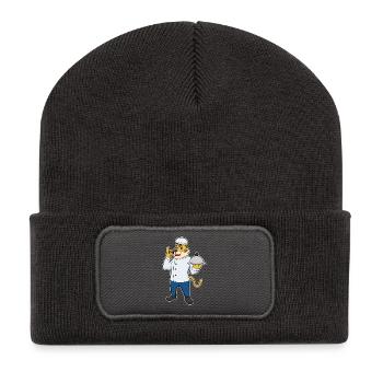 Tiger Cook Serving Bell Cooking - Recycled Patch Beanie - dark grey - Front