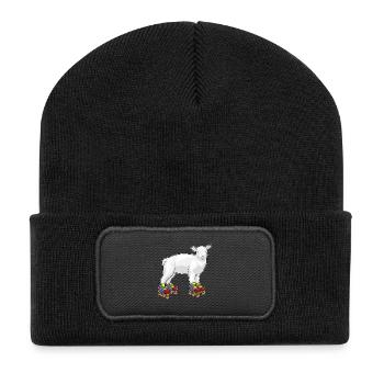 Lamm Inline skating Inline skates - Recycelte Patch Beanie - Schwarz - Vorne