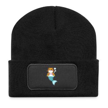 Sirène Chien - Beanie recyclé à patch - noir - Devant