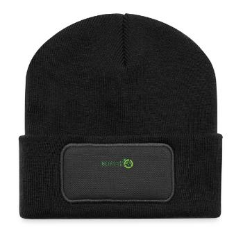 Go Green Environmental Protection Nature Planet Earth - Recycled Patch Beanie - black - Front