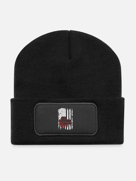 4. Juli Klavierspieler - Recycelte Patch Beanie - Schwarz