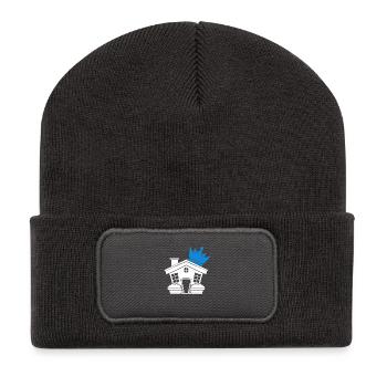 House Roof - Recycled Patch Beanie - dark grey - Front