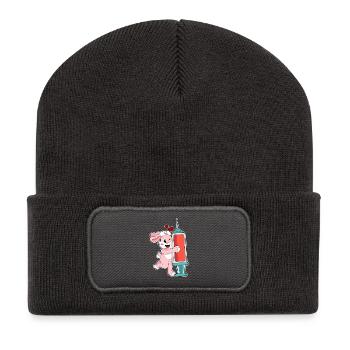 Bunny Nurse Nursing Everyday Life - Recycled Patch Beanie - dark grey - Front