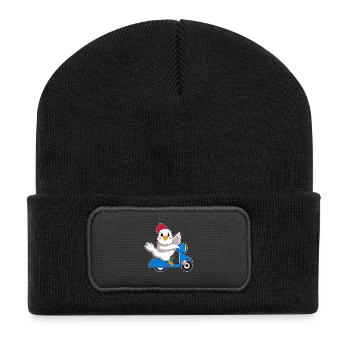 Chicken Scooter - Recycled Patch Beanie - black - Front