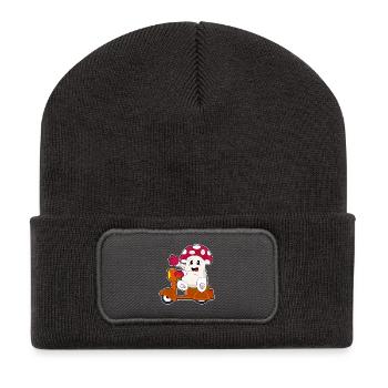 Pilz Scooter - Recycled Patch Beanie - dark grey - Front