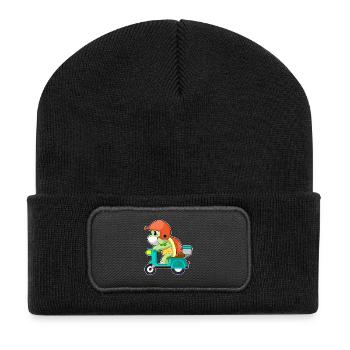 Turtle Scooter - Recycled Patch Beanie - black - Front