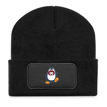 Costume de pingouin Girl - Beanie recyclé à patch - noir - Devant
