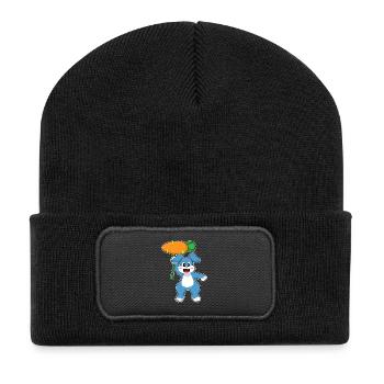 Ballon Lapin - Beanie recyclé à patch - noir - Devant