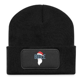 Boule Santa Tenue de pétanque pour Bouler pour boules - Beanie recyclé à patch - noir - Devant
