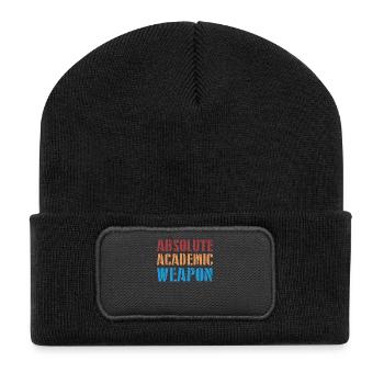 Arme académique absolue des étudiants - Beanie recyclé à patch - noir - Devant