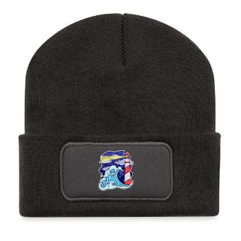 Lighthouse Coast Sea Sea - Recycled Patch Beanie - dark grey - Front