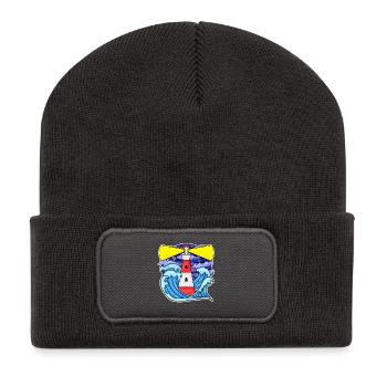 Lighthouse Coast Sea Sea - Recycled Patch Beanie - dark grey - Front