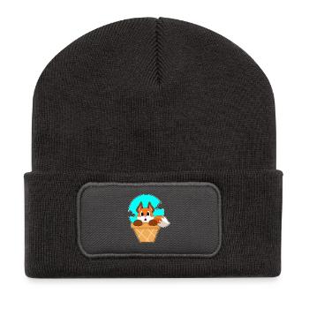 Fuchs Ice Cone - Recycled Patch Beanie - dark grey - Front