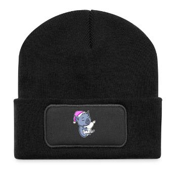 Bat - Recycled Patch Beanie - black - Front