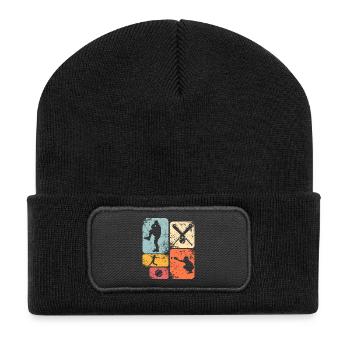 Baseball - Recycled Patch Beanie - black - Front