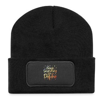Blague du nageur - Beanie recyclé à patch - noir - Devant