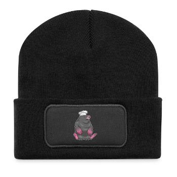 Mole Chef Chef Hat Cooking - Recycled Patch Beanie - black - Front