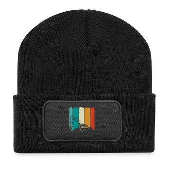 Excavatrice - Beanie recyclé à patch - noir - Devant