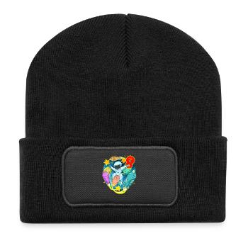 8 ans Cadeau d’anniversaire de garçon - Beanie recyclé à patch - noir - Devant