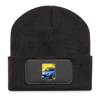 japanisches Auto - der Wangan Z - JDM - Recycelte Patch Beanie - Dunkelgrau - Vorne