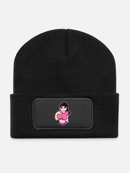 Anime - Recycelte Patch Beanie - Schwarz