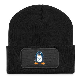 Penguin Headphone Music - Recycled Patch Beanie - black - Front