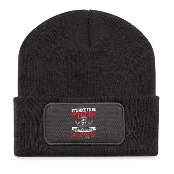 C’est agréable d’être caressé Drag Racing Drag Racer - Beanie recyclé à patch - charbon - Devant
