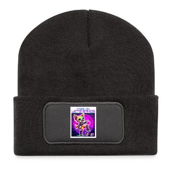 Dancing Girl - Allez, dansons! - Beanie recyclé à patch - charbon - Devant