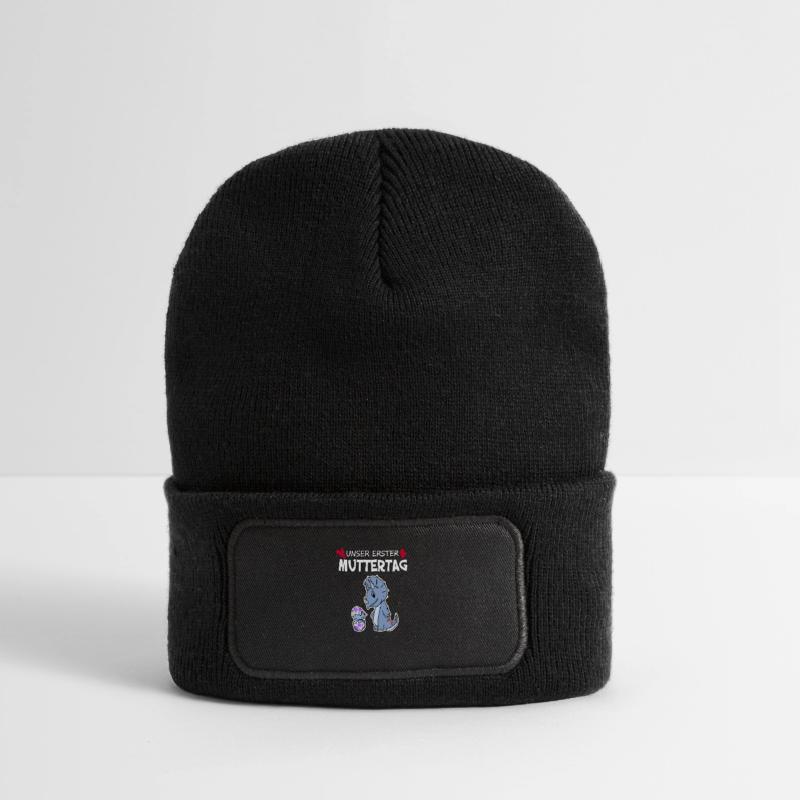 Muttertag - erster Muttertag Geschenk Recycelte Patch Beanie