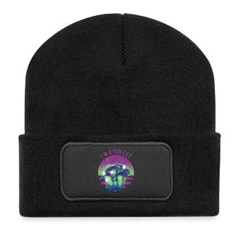 Je suis un gars drôle - Beanie recyclé à patch - noir - Devant