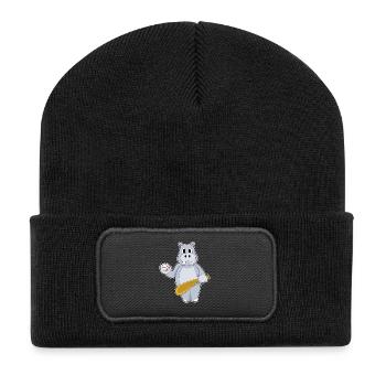 Hippo Baseball Baseball Bat - Recycled Patch Beanie - black - Front