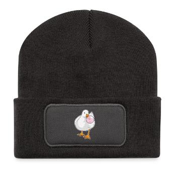 Gomme à mâcher de canard - Beanie recyclé à patch - charbon - Devant
