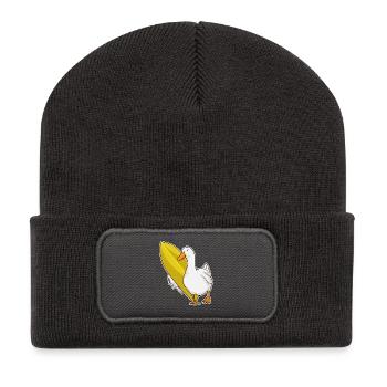 Surf de canards Surf Surf Été - Beanie recyclé à patch - charbon - Devant