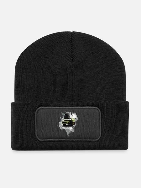 Mähdrescher - Recycelte Patch Beanie - Schwarz