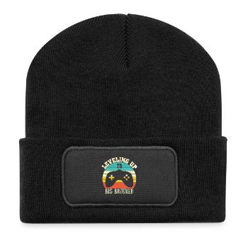 Aufstieg zum Big Brother - Recycelte Patch Beanie - Schwarz - Vorne