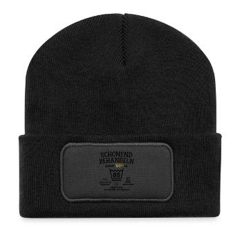 85. Geburtstag Schonend Behandeln 85 VIP ist 85 - Recycelte Patch Beanie - Schwarz - Vorne