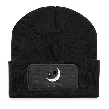 Be warned - Recycled Patch Beanie - black - Front