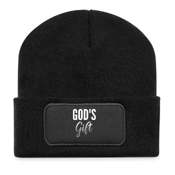 Don de Dieu - Beanie recyclé à patch - noir - Devant
