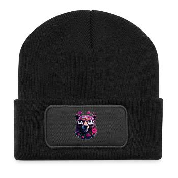 Mama Bear Sunglasses Mama Bear Mother's Day Flowers - Recycled Patch Beanie - black - Front