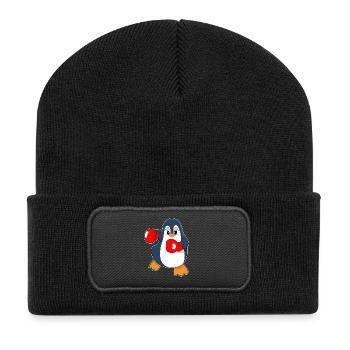 Penguin Boxer Gants de boxe Boxe Boxe - Beanie recyclé à patch - noir - Devant